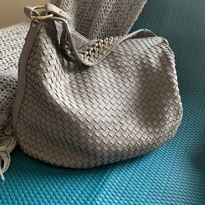 BANANA REPUBLIC Gray Vegan Leather Hobo